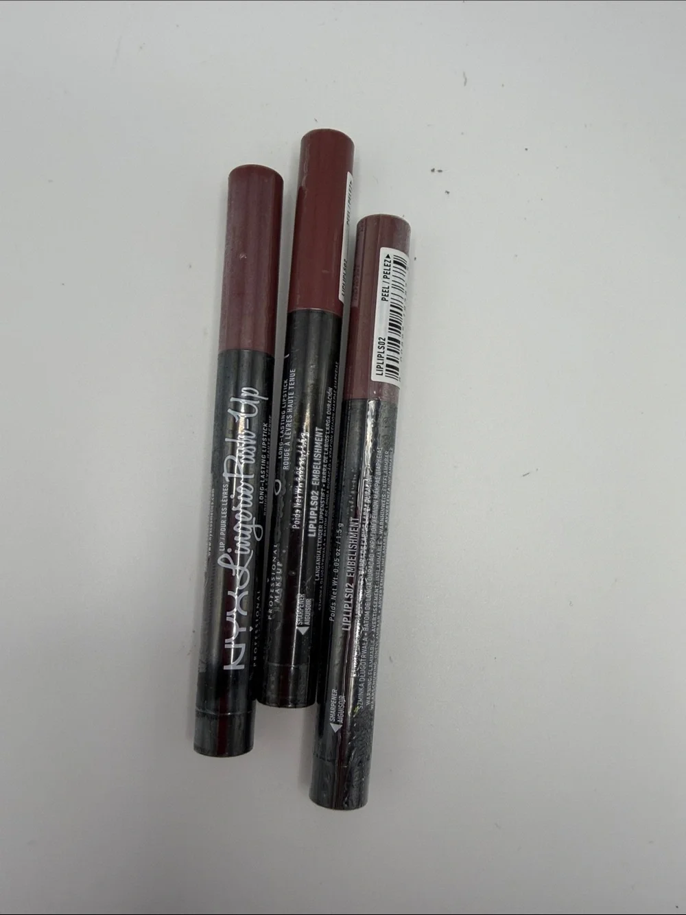 NYX Lingerie Push-up- Embellishment- Deep Mauve Brown Tones 3 Pack
